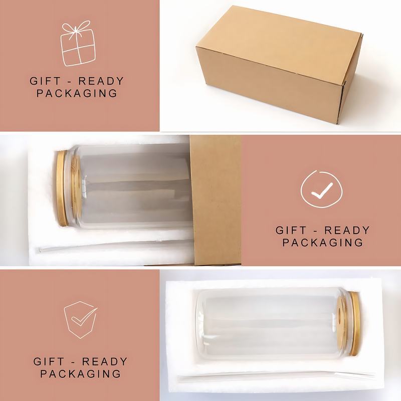 1pc, Letter Printed Water Cup With Lid And Straw, Portable Glass Cup, Teacher Gift For Women, Birthday Gift