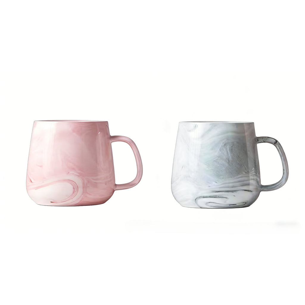 Reusable Ceramic Cup 2pcs 13oz Ceramic Coffee Mug | Reusable Cup, Ideal Gift for Coffee Lovers, Valentine's Day\u002FMother's Day\u002FFather's Day, Suitable for Coffee\u002FMilk\u002FJuice, Home\u002FRestaurant\u002FCafe Use