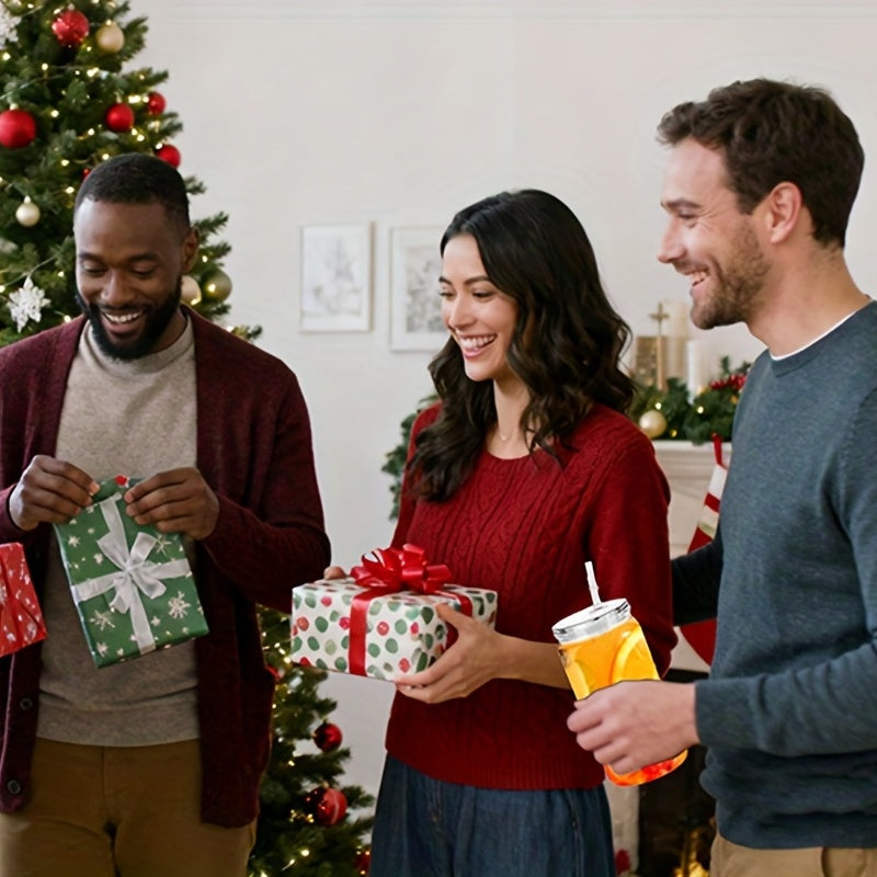 of 6 Clear Plastic Tumblers with Lids And Straws, Each Holding 16 Ounces, Perfect for Iced Coffee, Water, Milk, Beer, Juice, And Other Beverages