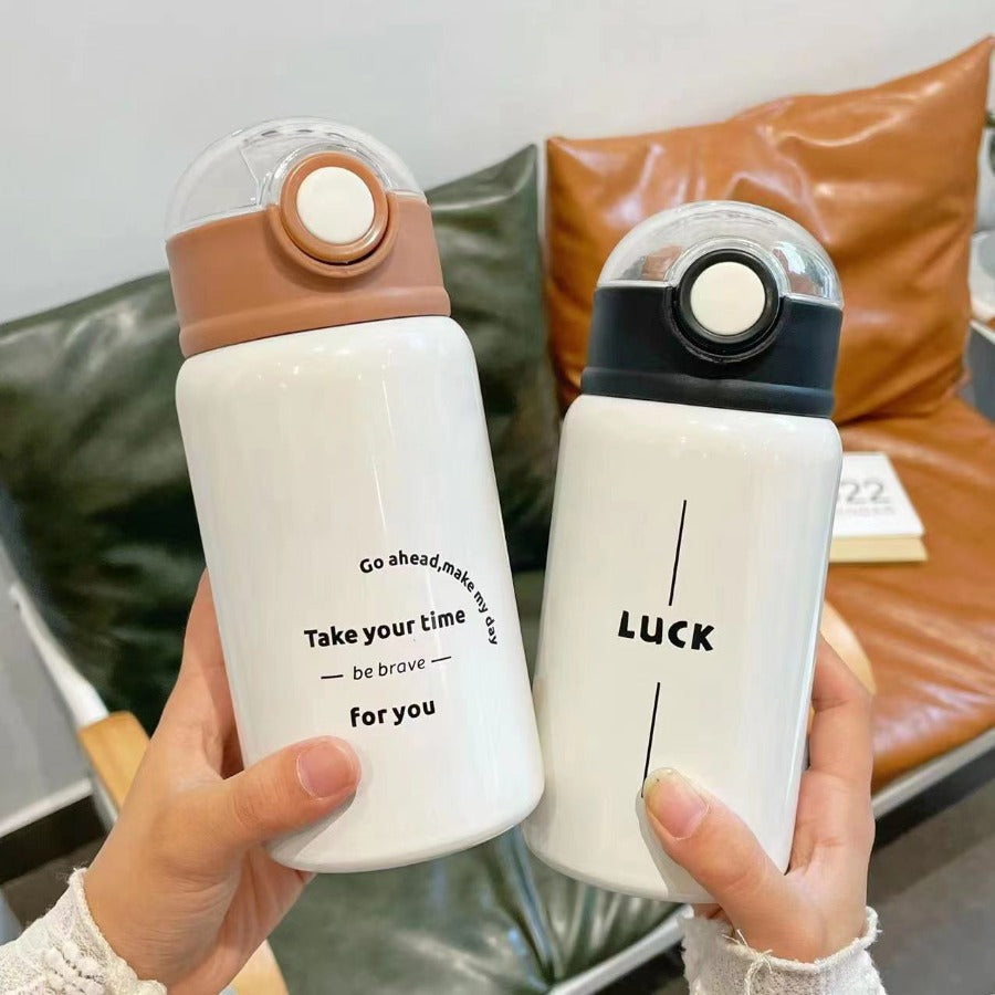 Women's Stainless Insulated Straw Cup with Straw Lid - Leakproof Suitable for for, Tea, Juice, Smoothies, Water for, Gym, Travel, for Hot\u002F Drinks