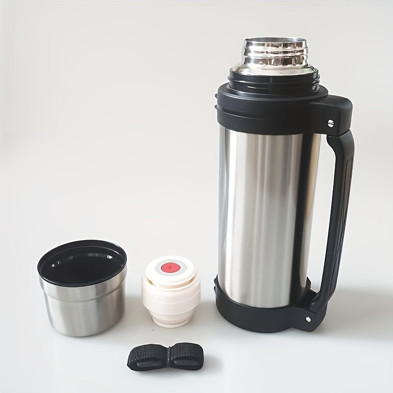 304 Stainless Steel Thermal Flask, Travel Thermos, Household Thermos, Large Capacity Thermal Flask, Outdoor Sports Flask, Car Thermos, Hiking Thermos