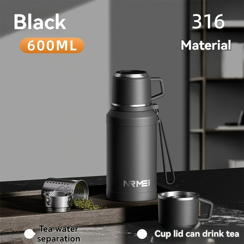 1000Ml\u002F32 Oz Vacuum Bottle with Cup, Stainless Steel Thermos for Hot And Cold Beverages, Ideal for Outdoor And Camping Use