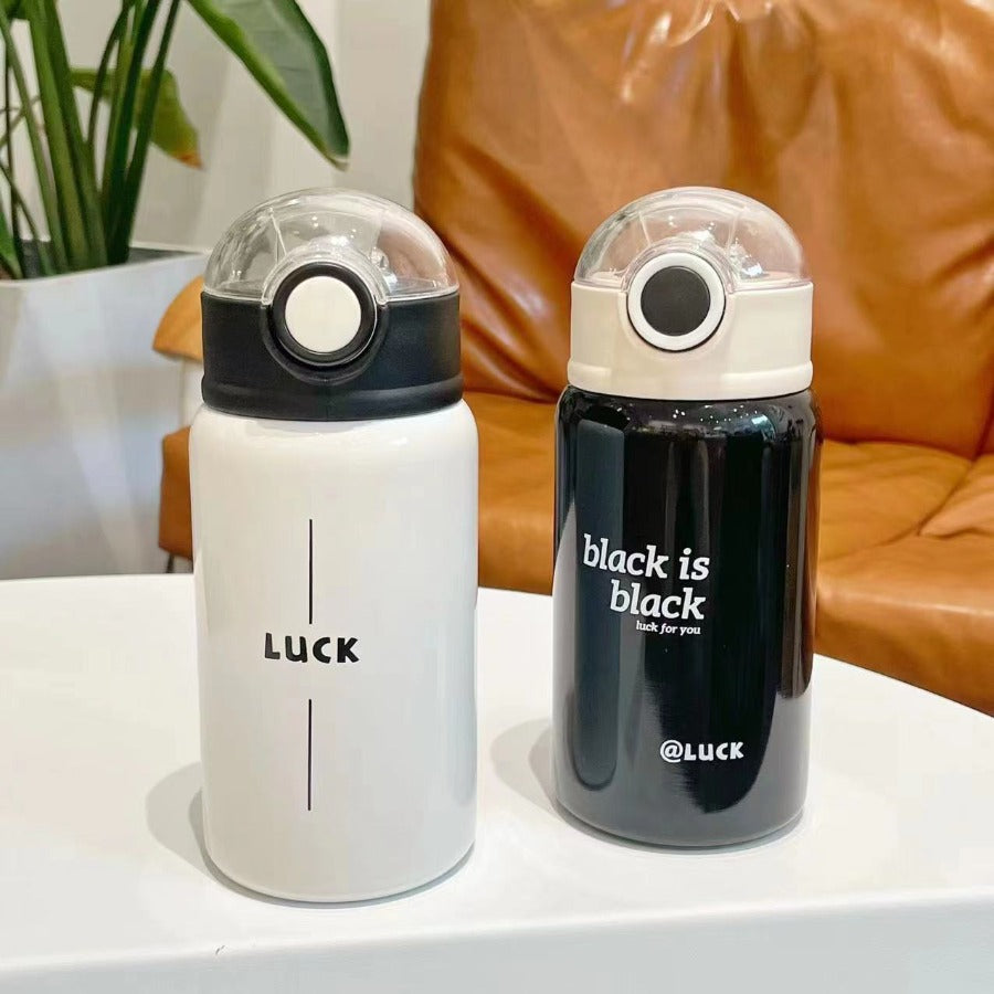 Women's Stainless Insulated Straw Cup with Straw Lid - Leakproof Suitable for for, Tea, Juice, Smoothies, Water for, Gym, Travel, for Hot\u002F Drinks