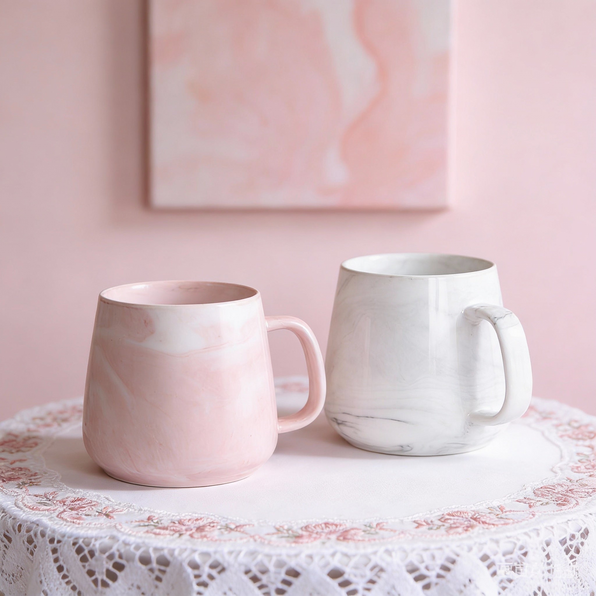 Reusable Ceramic Cup 2pcs 13oz Ceramic Coffee Mug | Reusable Cup, Ideal Gift for Coffee Lovers, Valentine's Day\u002FMother's Day\u002FFather's Day, Suitable for Coffee\u002FMilk\u002FJuice, Home\u002FRestaurant\u002FCafe Use