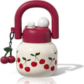 1pc 1pcs 1pc Suitable for Outdoor, for Travel, for Gym Large-Capacity 23oz Portable Straw Water Bottle with Cherry Flask, Wide-Mouth Vacuum Insulated Cup, Leakproof Lid & Lanyard for, Camping, Office, Gift for