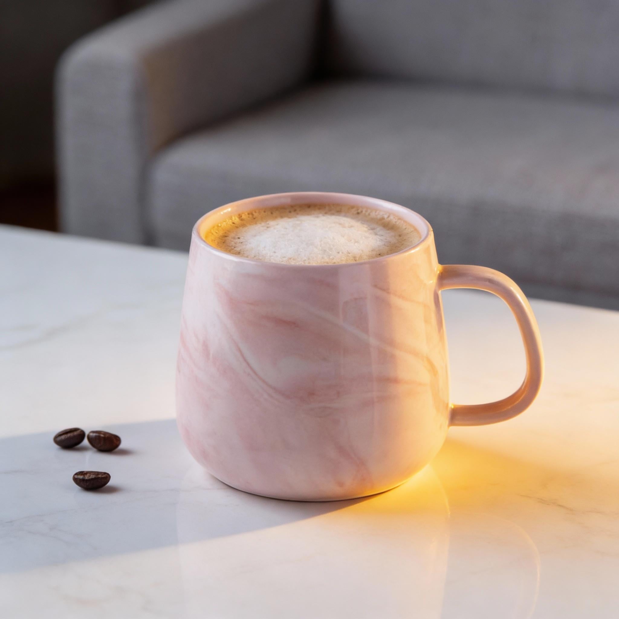 Reusable Ceramic Cup 2pcs 13oz Ceramic Coffee Mug | Reusable Cup, Ideal Gift for Coffee Lovers, Valentine's Day\u002FMother's Day\u002FFather's Day, Suitable for Coffee\u002FMilk\u002FJuice, Home\u002FRestaurant\u002FCafe Use