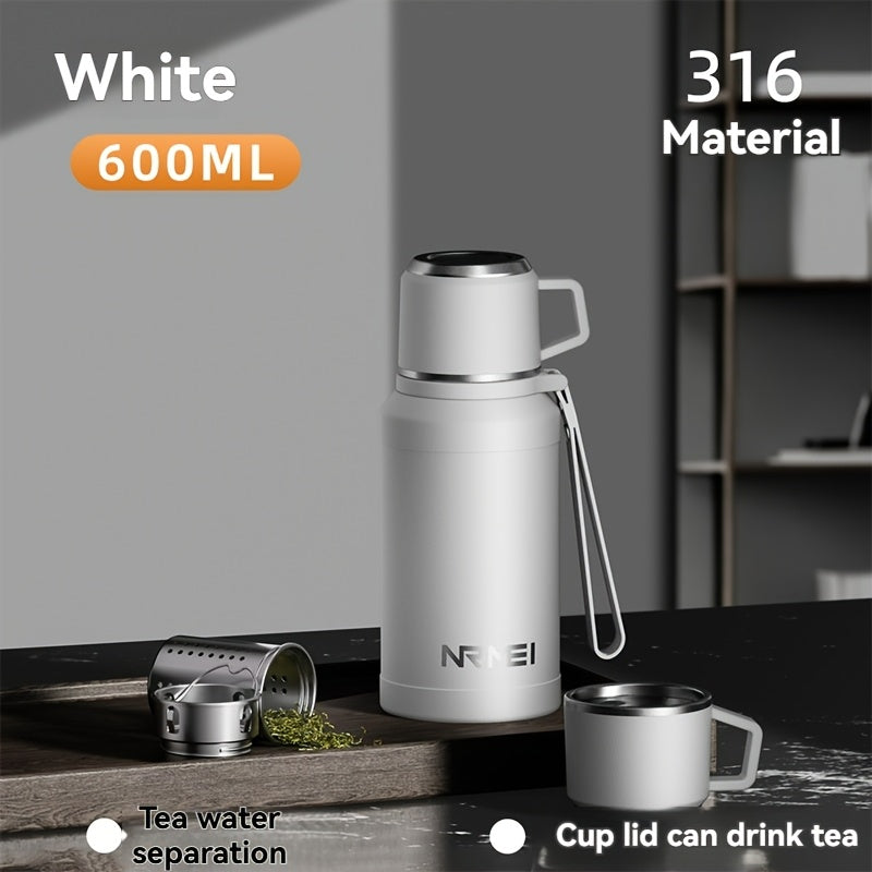 1000Ml\u002F32 Oz Vacuum Bottle with Cup, Stainless Steel Thermos for Hot And Cold Beverages, Ideal for Outdoor And Camping Use