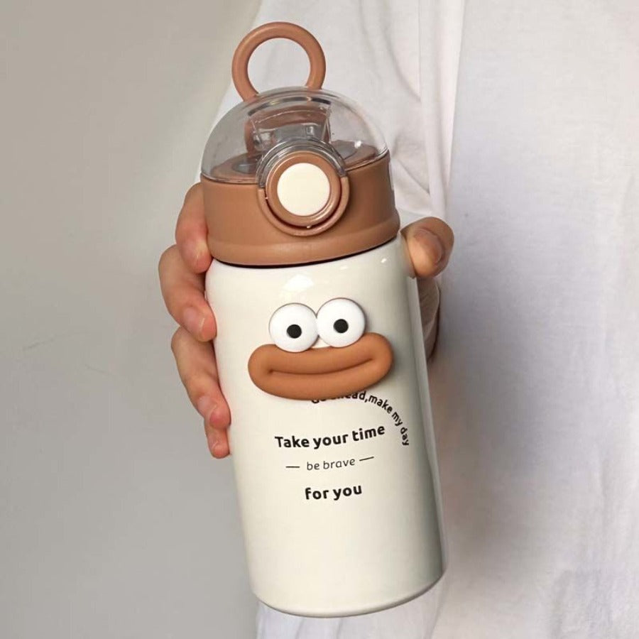 Women's Stainless Insulated Straw Cup with Straw Lid - Leakproof Suitable for for, Tea, Juice, Smoothies, Water for, Gym, Travel, for Hot\u002F Drinks