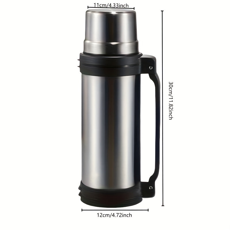 304 Stainless Steel Thermal Flask, Travel Thermos, Household Thermos, Large Capacity Thermal Flask, Outdoor Sports Flask, Car Thermos, Hiking Thermos